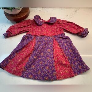 Cornelloki April Cornell Floral Apron Dress Size 6 9 Months